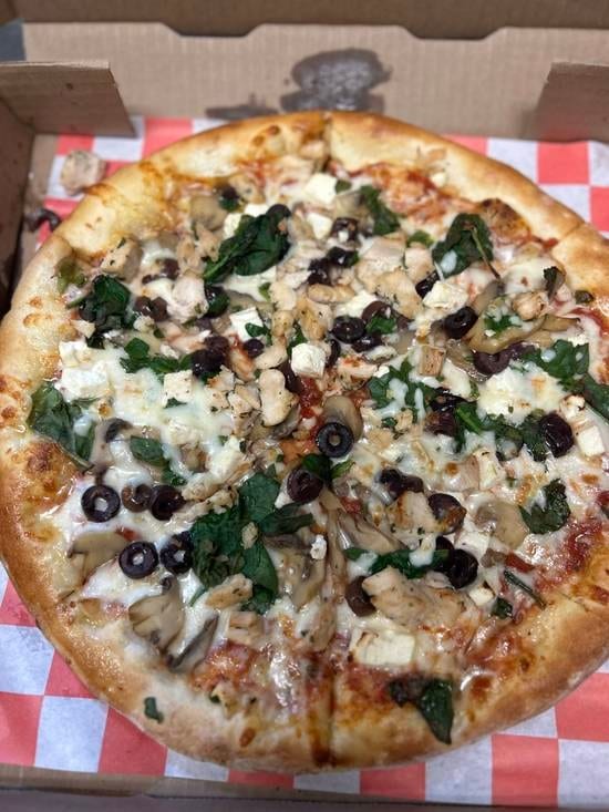 Greek Chicken Pizza - Pizza Griega de Pollo.